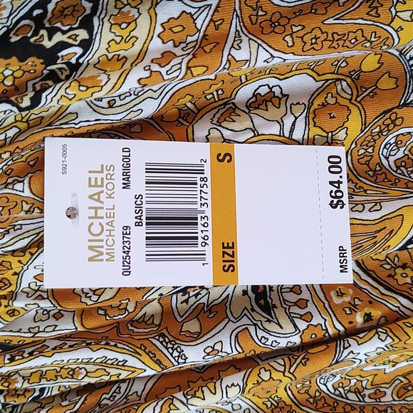 NWT! Michael Kors Floral Paisley Print Peasant Blouse Size Small - Picture 7 of 7
